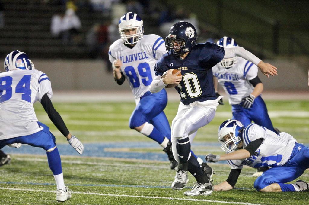 Friday's Otsego/Plainwell football matchup voted Kalamazoo's Game of Week, caps Purple